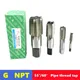 G NPT 55 °/60 ° Robinet fileté pour tuyau HSS 1/8 1/4 3/8 1/2 3/4 1 pouce 2 pouces utilisé pour les