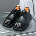 Chaussures en cuir à plateforme pour hommes baskets pour hommes créateur de luxe