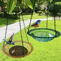 Mangeoire à oiseaux en forme de fleur bain d'oiseaux pour jardin décor extérieur fournitures de