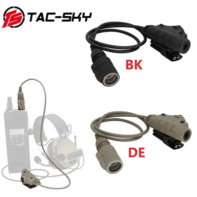 TS TAC-SKY Taktischer PTT-Adapter, 6-polig, V2, U94 PTT, kompatibel mit PRC 148 152 163 Image
