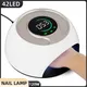 42led UV-Lampe Nagel trocknungs lampe 120w mit Touchscreen heilen alle Gel Nagellack abnehmbare