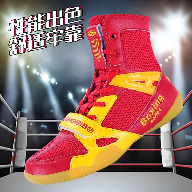 Unisex Wrestling Schuhe KID Jugendlichen Professionelle Training Wettbewerb Schuhe Erwachsene Boxen Schuhe Atmungsaktive Squat Schuhe 32-47 #