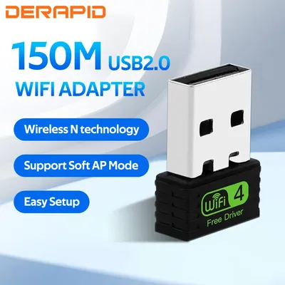 Mini adaptateur USB Wifi 2.4GHz récepteur Ethernet adaptateur sans fil pilote gratuit carte