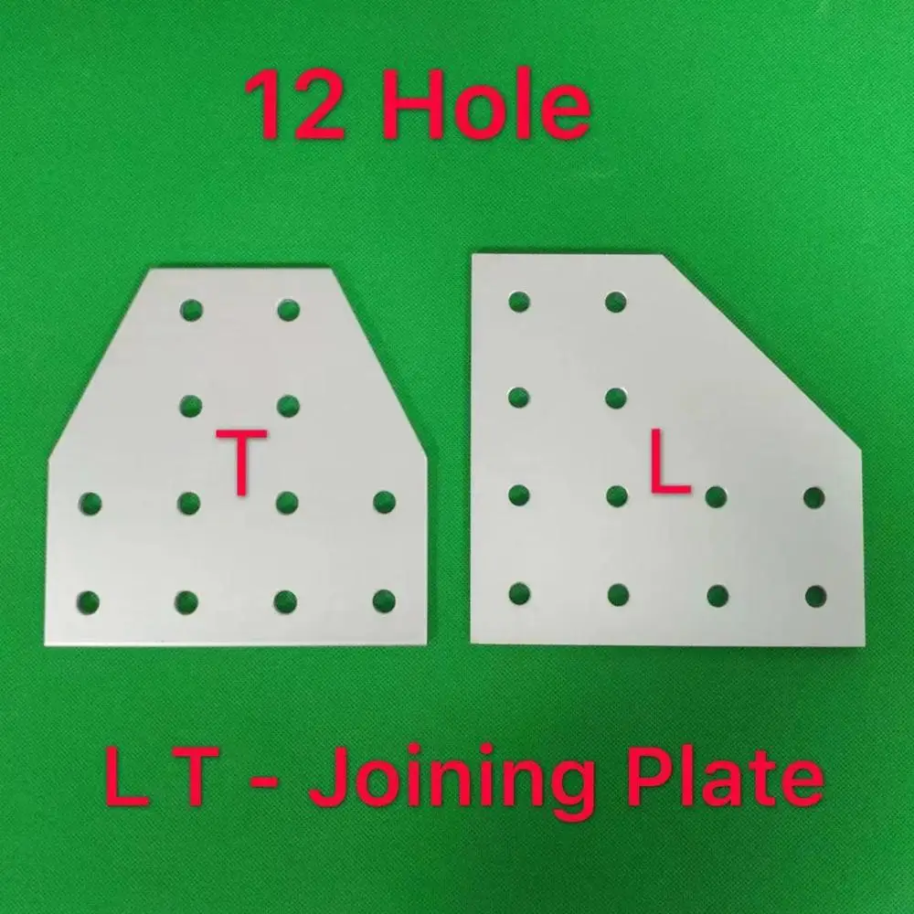 12 loch 2040 3060 4080 4590 Beitritt Platte Verbindung Platte Ecke Halterung Joint Board Für Aluminium Profile Image