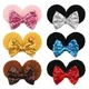 Pinces à cheveux oreilles de souris à paillettes 6 pouces Barrettes mignonnes pour femmes et