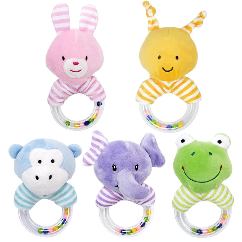 ASWJ Baby Rasseln Spielzeug Hase Rassel Ring Bebe Beißring Nagetier Gym Mobile Rasseln Neugeborenen Pädagogische Hand Glocken Spielzeug Neugeborenen Geschenke Image