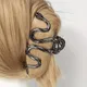 Épingle à cheveux en métal serpentin gothique pince de décodage sens de l'arrière de la tête