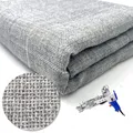 Tissu en Faux Lin Brut Gris Solide Rugueux pour Bricolage Accessoire de Tapis Jolie çon de Couture