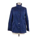 Chico's Jacket: Blue Polka Dots Jackets & Outerwear - Women's Size Medium