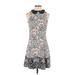 LC Lauren Conrad Cocktail Dress - DropWaist: Gray Jacquard Dresses - Women's Size 0