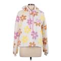 Barbie Fleece Jacket: White Floral Jackets & Outerwear - Women's Size Large