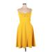 Dress the Population Casual Dress - A-Line: Yellow Dresses - Women's Size 2X-Large