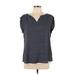 Maurices Sleeveless Blouse: Blue Tops - Women's Size Large