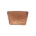 Tory Burch Leather Shoulder Bag: Tan Solid Bags