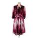 Vince Camuto Casual Dress - Popover: Burgundy Ombre Dresses - Women's Size 12