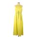Ann Taylor LOFT Casual Dress - Maxi: Yellow Dresses - Women's Size Large