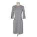 J. McLaughlin Casual Dress - Sheath: Gray Marled Dresses - Women's Size Small