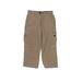Unionbay Cargo Pants - Elastic: Tan Bottoms - Kids Boy's Size 8