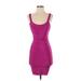 Wow Couture Casual Dress - Bodycon: Purple Dresses - Women's Size Small