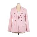 Lane Bryant Blazer Jacket: Pink Jackets & Outerwear - Women's Size 16 Plus