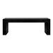 LAZARUS OUTDOOR BENCH BLACK - Moe's Home Collection BQ-1005-02