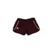 Adidas Athletic Shorts: Burgundy Solid Activewear - Women's Size X-Small