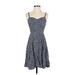 Old Navy Casual Dress - Fit & Flare Sweetheart Sleeveless: Blue Dresses - Women's Size Small