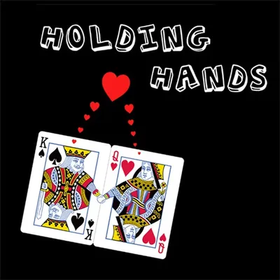 Holding Hands Magic Tricks Two Signed Cards Connected into One Card Magia Romantic Close Up
