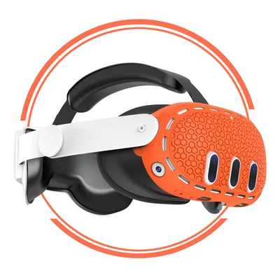 Silicone VR Shell Protective Cover Compatible with Meta Quest 3 Accessories, Comprehensive