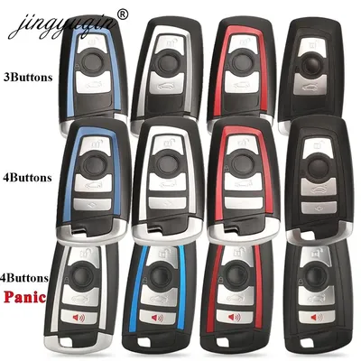 jinyuqin Smart Car Key Shell Cover Remote Keyless Case for BMW CAS4 F FEM 3 5 7 Series E90 E92 E93