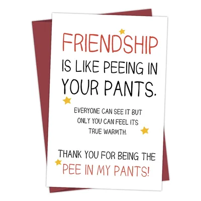 1pcs Hilarious Funny Birthday Card for Best Friends,To Give To Your Best Friend,Thank you Card,Funny