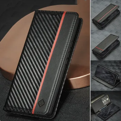 Carbon Fiber Leather Case for Google Pixel 9 Pro XL 8 7 6 Pro 6A 6Pro 7Pro Pixel8 Pro Business Flip