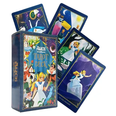 Alice in Wonderland Tarot Deck Card Prophecy Fate Divination Deck Family Party Board Game Fortune