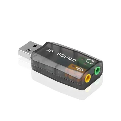 Mini External Usb To 3.5mm Mic Headphone Jack Stereo Headset 3d Sound Card Audio Adapter New Speaker