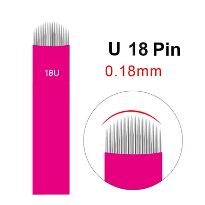 Nano Microblading Needles 0.18MM 50PcsTattoo Eyebrow Blades Microblade Embroidery Nanoneedles For