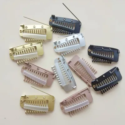 5pcs/10pcs Chunni Dupatta Clips With Safety Pin10-Teeth Strong Grip Hair Clip Duppatta Hack Hijab