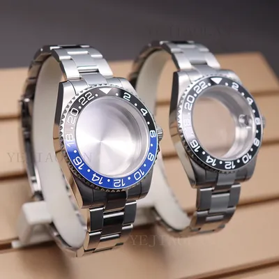 40mm Cases Strap Men's Watches Accessories For seiko nh34 nh35 nh36 nh38 eta 2824 Movement 28.5mm Dial Waterproof Gmt-master II