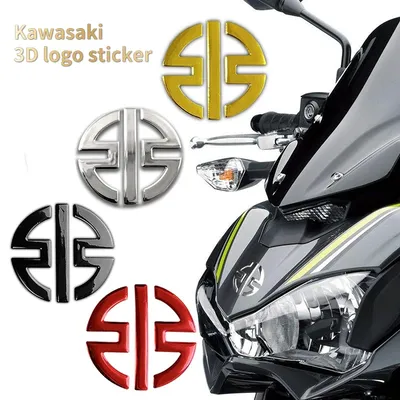 3D Motorcycle Logo Stickers Emblem Badge Decal Tank Wheel for Kawasaki Z800 Z900 Z650 H2 H2R