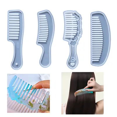 Comb Silicone Mold Salon Hair Styling Tool Epoxy Resin Accessories for DIY Handicraft Epoxy Resin