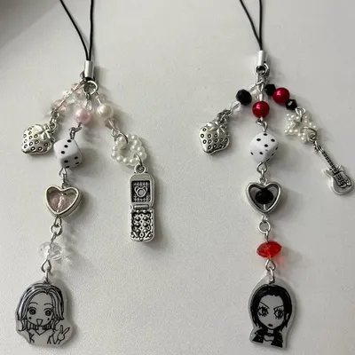 handmade Nana Hachi phone charm Y2K jewelry
