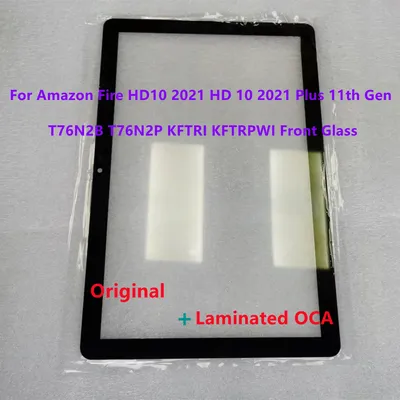New For Amazon Fire HD10 2021 HD 10 2021 Plus 11th Gen T76N2B T76N2P KFTRI KFTRPWI Front Glass Touch