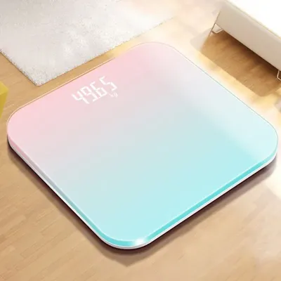 Gradient Color Intelligent LCD Electronic Scale Digital Display Glass Weight Scale Balance Body