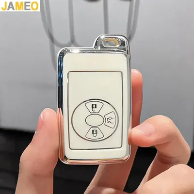 3 Buttons TPU Car Key Cover Case for Toyota Camry Avalon Smart Remote Key Fob Jacket Wallet Holder