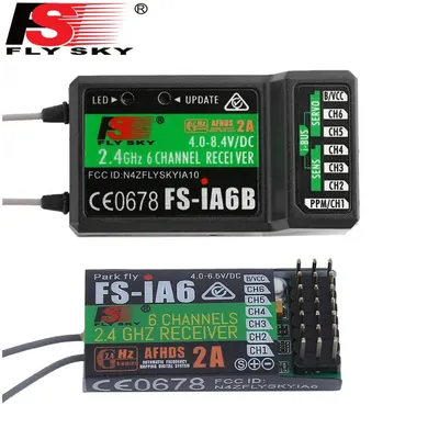 FlySky Original 2,4 GHz 6CH RC AFHDS FS IA6,IA6B Receiver 2.4G 6 Channel FLY SKY Plastic for DIY FPV