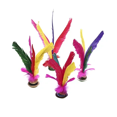 1pc China Jianzi Footbal Foot Kick Handwheel Fancy Goose Feather Shuttlecock Fitness Entertainment