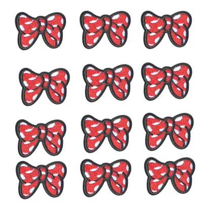 12pcs Clothing Patch Minnie bow Patches Cartoon Sew Clothes Patch for T-shirt Coat DIY Decoration