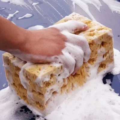 17*11*9 CM Car wash sponge block car motorcycle cleaning supplies large size Honeycomb sponge brush