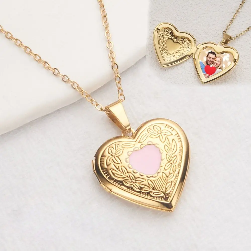 Openable Photo Picture Locket Necklace Valentine