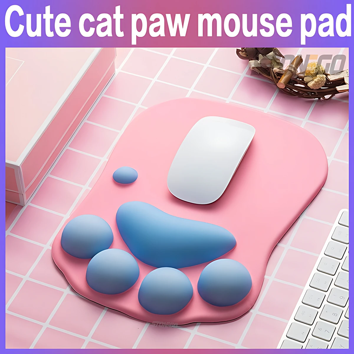 New 1PC Stonego Silicone 3D Cat Claw Wrist Mouse Pad Computer Accessories Cute Fashion Personality Mouse Pad