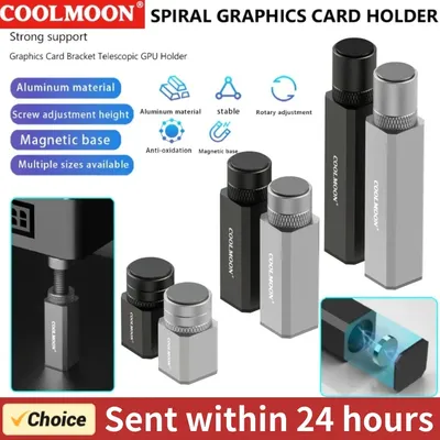 COOLMOON 50-120mm Graphics Card Holder Video card holder Vertical bracket Aluminum Alloy Card GPU